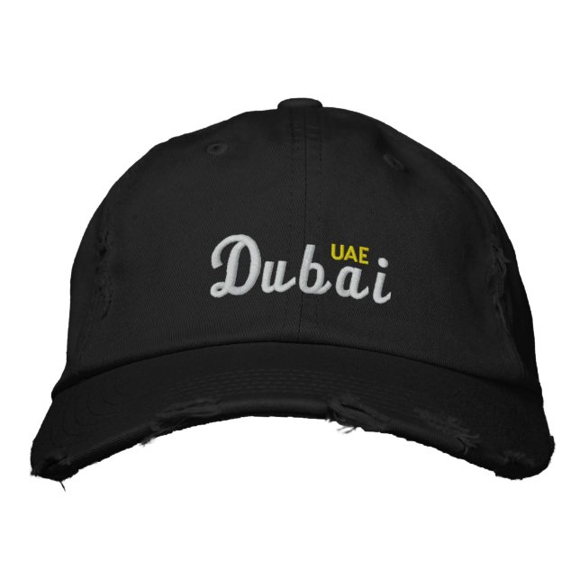 Gorra Bordada Emiratos Árabes Unidos de Dubai (Anverso)
