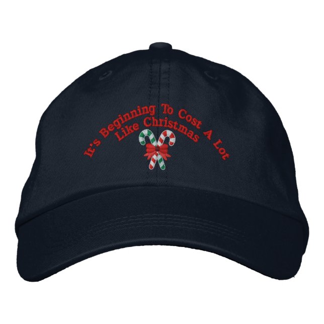 Gorra Bordada Empezar A Costar Mucho Como Navidades (Anverso)