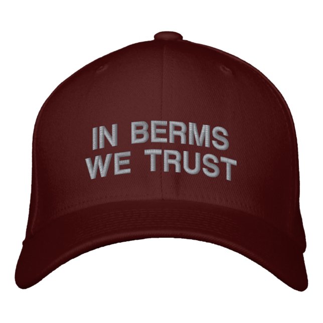 Gorra Bordada "En Berms confiamos" (Anverso)