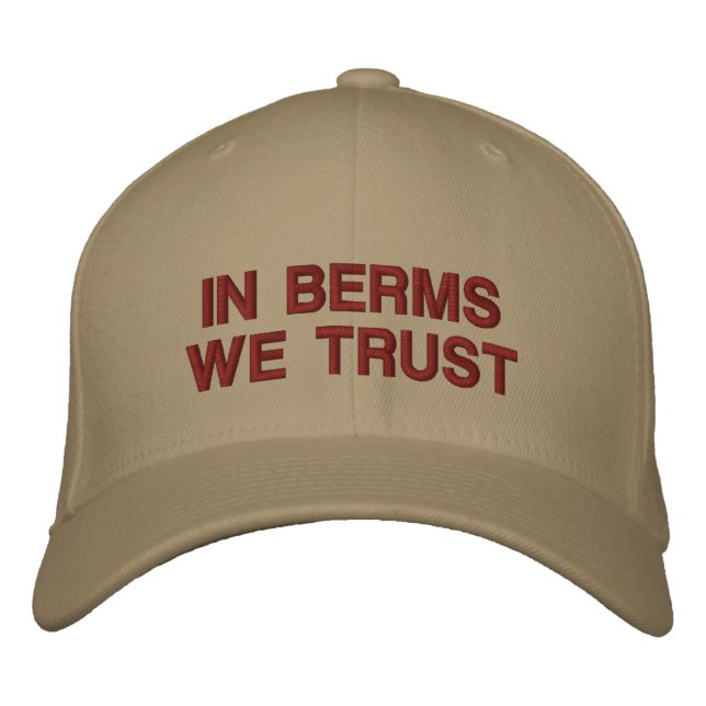 Gorra Bordada "En Berms confiamos" (Anverso)
