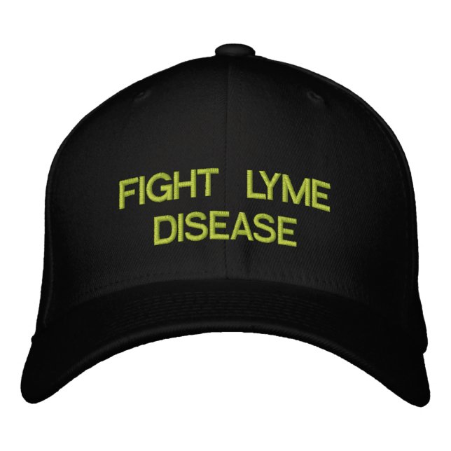 GORRA BORDADA ENFERMEDAD DE LYME DE LUCHA (Anverso)