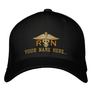 Gorra Bordada Enfermera personalizada RN Su Caducto Médico de Te
