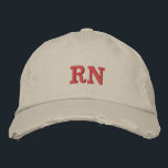 Gorra Bordada Enfermera registrada RN Beige Red<br><div class="desc">Enfermera de béisbol bordada en rojo beige

Como enfermera,  todos sabemos lo fácil que es arrojar el pelo en un día de trabajo.  Este gorro de diseño angustiado es estupendo cuando tienes prisa.  PERSONALIZAR A COLOR DIFERENTE SI QUIERE</div>