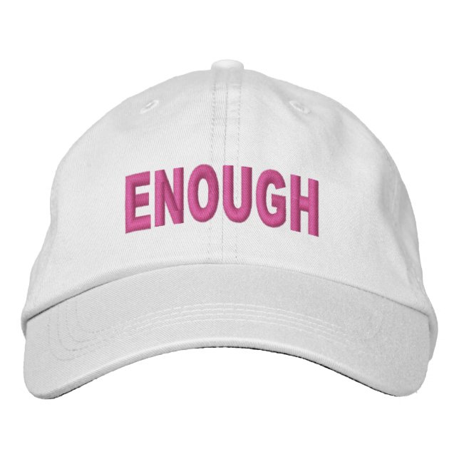 GORRA BORDADA ENOUGH7 (Anverso)
