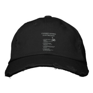 Gorra Bordada Entendiendo a los electricistas - Negro