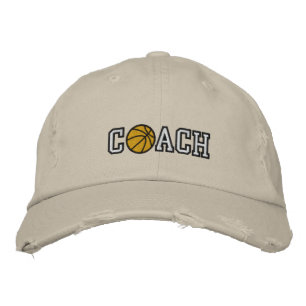 Gorra Bordada Entrenador de baloncesto