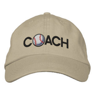 Gorra Bordada Entrenador de béisbol