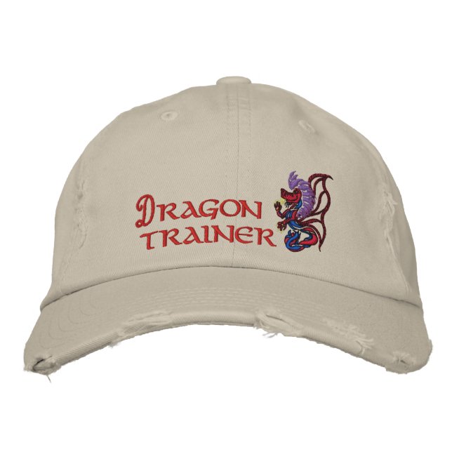Gorra Bordada Entrenador de dragones (Anverso)
