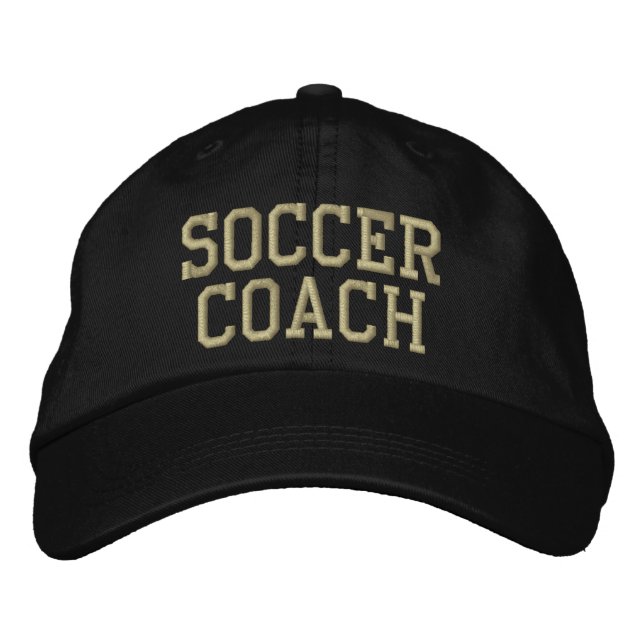 Gorra Bordada Entrenador de fútbol (Anverso)