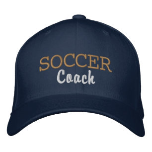 Gorra Bordada Entrenador de fútbol deportivo