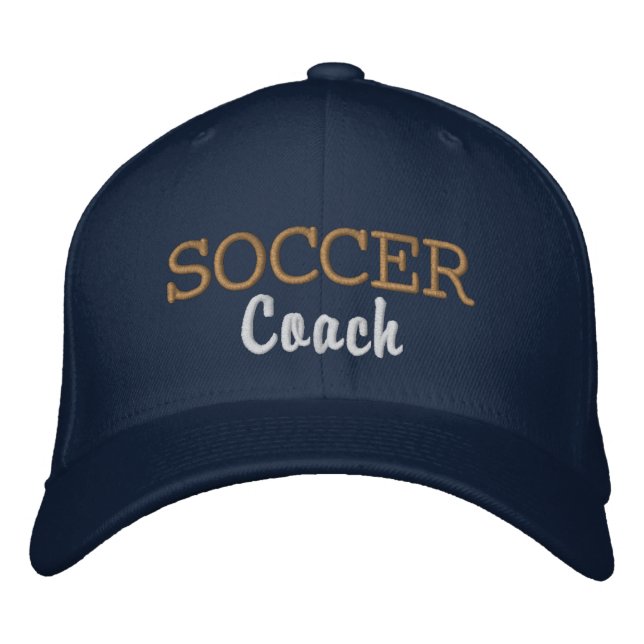Gorra Bordada Entrenador de fútbol deportivo (Anverso)