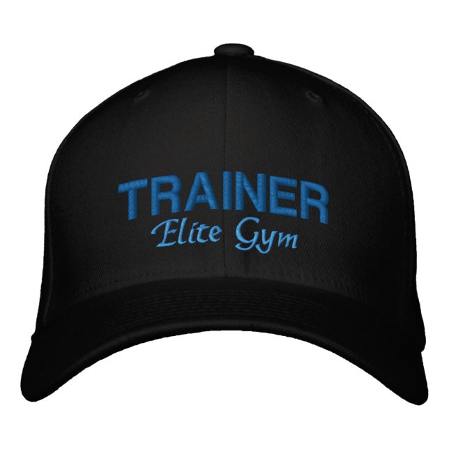 Gorra Bordada Entrenador de gimnasio (Anverso)