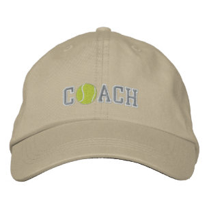 Gorra Bordada Entrenador de tenis