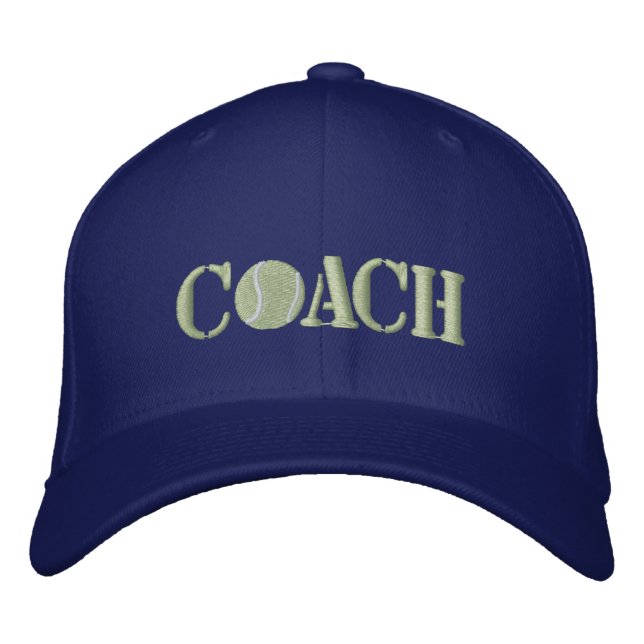 Gorra Bordada Entrenador de tenis (Anverso)