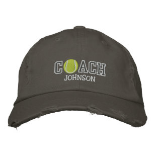 Gorra Bordada Entrenador de tenis