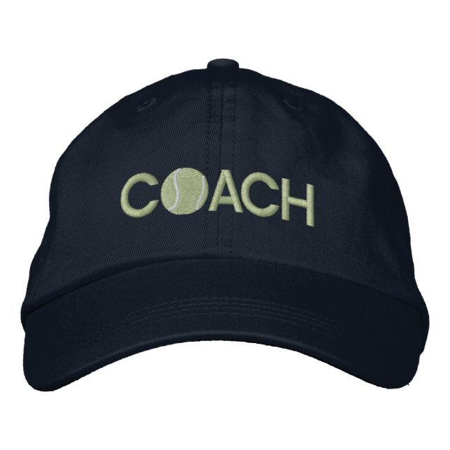 Gorra Bordada Entrenador de tenis (Anverso)