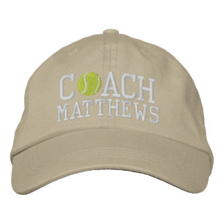 Gorra Bordada Entrenador de tenis personalizado