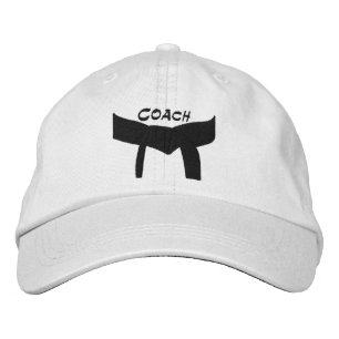 Gorra Bordada Entrenador del cinturón negro de artes marciales p