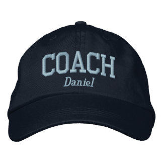 Gorra Bordada Entrenador personalizado en azul claro