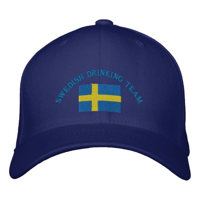 GORRA BORDADA EQUIPO DE BEBIDAS SUECAS (Anverso)