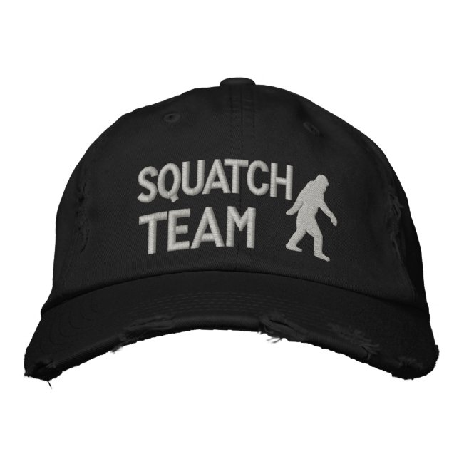 Gorra Bordada Equipo de squatch de Gone Squatchin (Anverso)