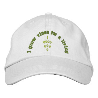 GORRA BORDADA EQUIPO DE VINO, ELABORACIÓN DE VINOS, UVAS,