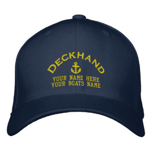 Gorra Bordada Equipo del barco de navegación del marinero
