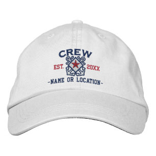 Gorra Bordada Equipo personalizado Bordado Estrella Náutica