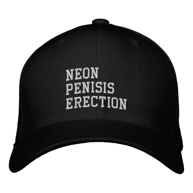 Gorra Bordada Erección de Neon Penisis (Anverso)