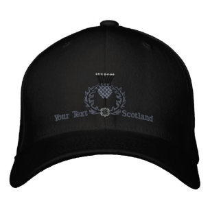 Gorra Bordada Escocia silvestre personalizada en negro