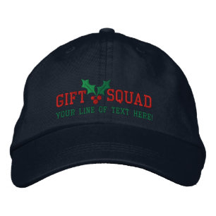 Gorra Bordada Escuadrón de regalo de vacaciones personalizado