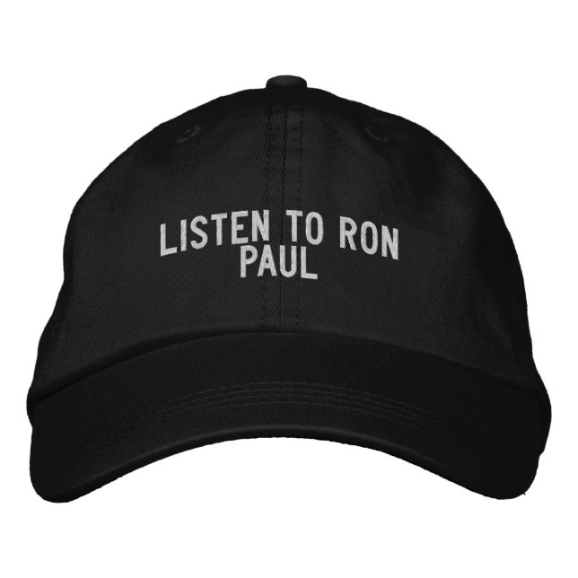 GORRA BORDADA ESCUCHAR A RON PAUL (Anverso)