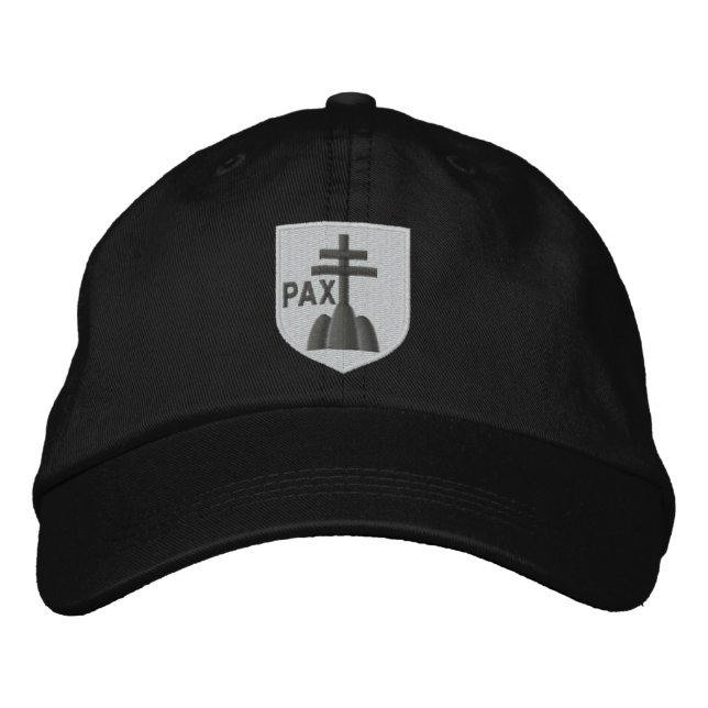 Gorra Bordada escudo de armas de benedictinos (Anverso)