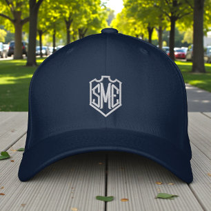 Gorra Bordada Escudo de monograma Personalizado  personalizado