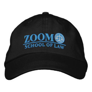 Gorra Bordada Escuela de Derecho de Zoom, Cabo de Béisbol