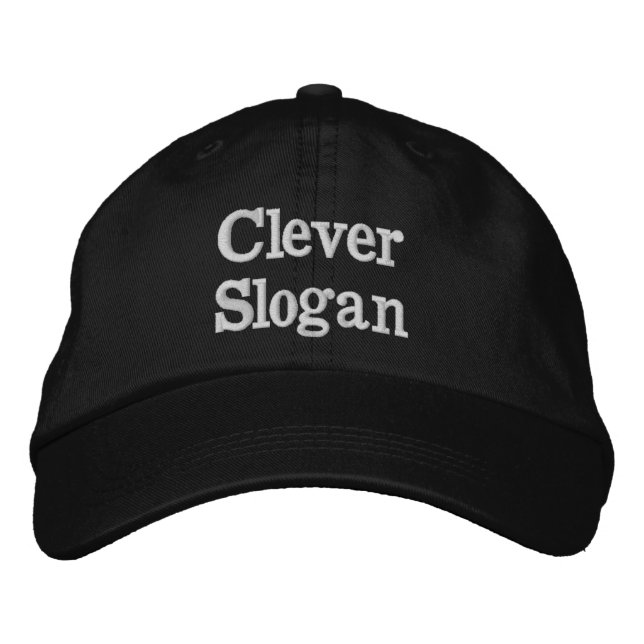 Gorra Bordada Eslóganes inteligentes (Anverso)