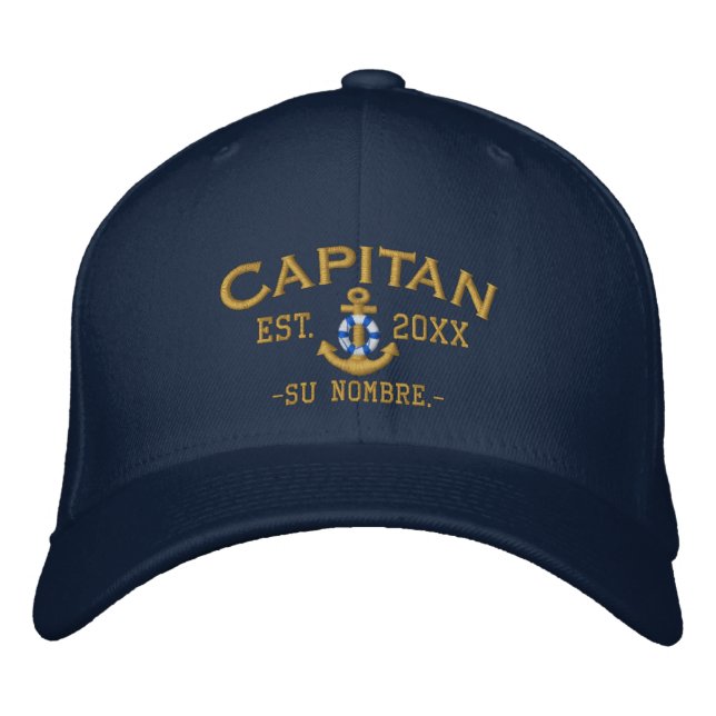 Gorra Bordada ESPAÑOL El Capitan Personalizado (Anverso)
