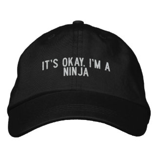 Gorra Bordada está bien. soy un ninja
