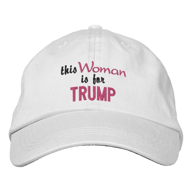 Gorra Bordada esta mujer es para Trump (Anverso)