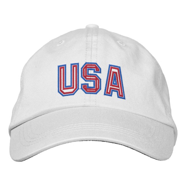 Gorra Bordada Estados Unidos Patriótico (Anverso)