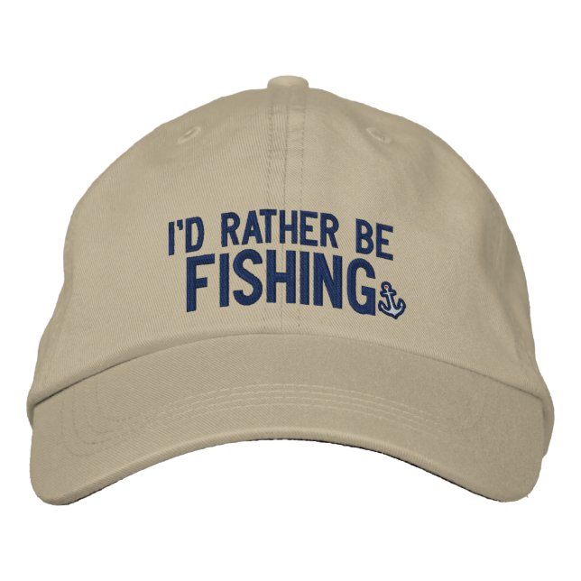 Gorra Bordada Estaría pescando bastante (Anverso)