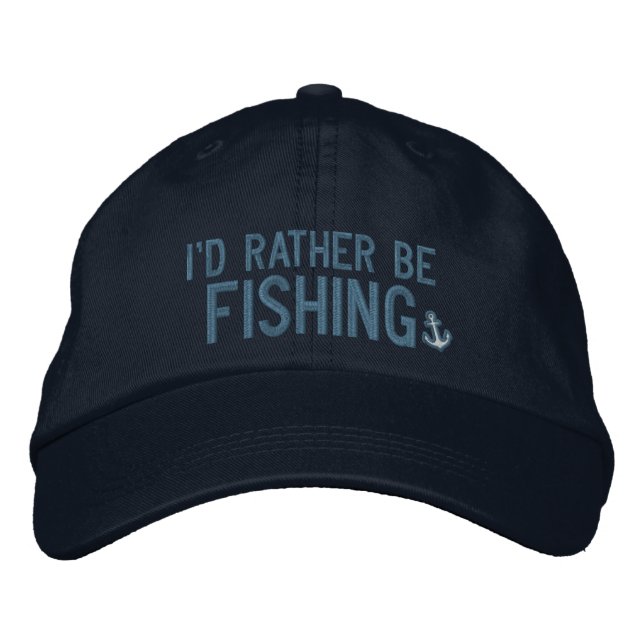 Gorra Bordada Estaría pescando bastante (Anverso)