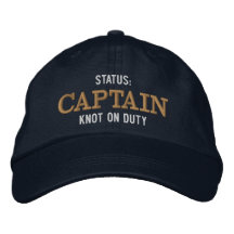 Estatus de Capitán de Barco Personalizado Bordado