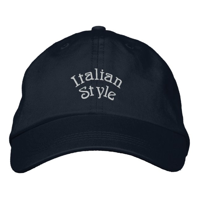 Gorra Bordada Estilo italiano (Anverso)