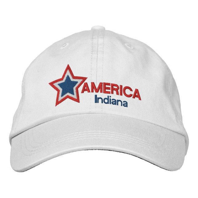 Gorra Bordada Estrella de Estados Unidos Indiana (Anverso)