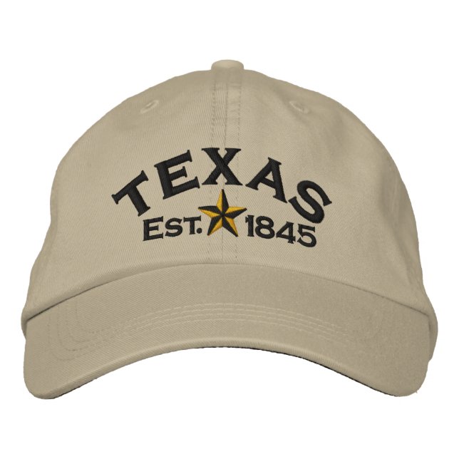 Gorra Bordada Estrella de Texas (Anverso)