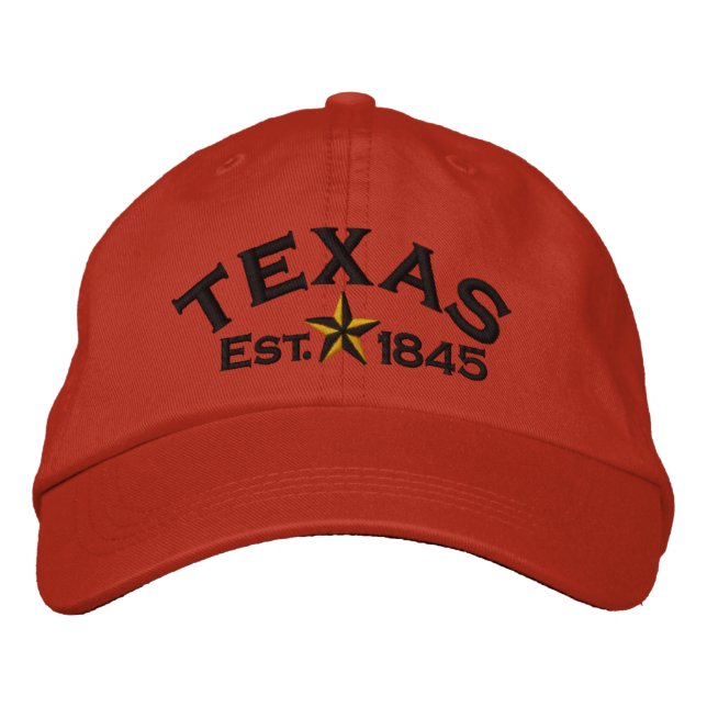 Gorra Bordada Estrella de Texas (Anverso)