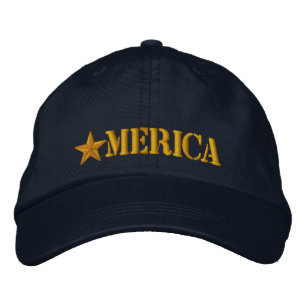 Gorra Bordada Estrella Merica