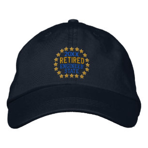 Gorra Bordada Estrellas de jubilación personalizan la capa borda