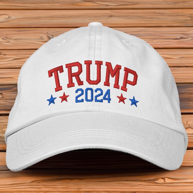 Gorra Bordada Estrellas patrióticas de Donald Trump 2024 (Trump 2024 patriotic hat)